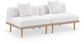 Laguna - 2 Piece Resilient Water Resistant Fabric 71" Outdoor Patio Armless Modular Loveseat