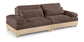 Turin - Chenille Fabric Upholstered Modular Sectional - Brown