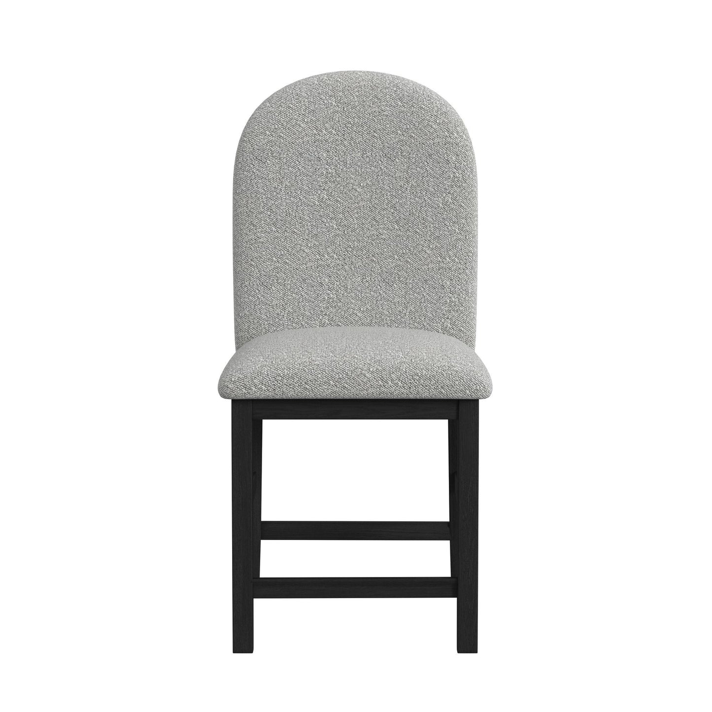 Portland - Round Back Counter Stool (Set of 2) - Black / Gray