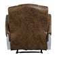 Brancaster - Power Motion Recliner - Retro Brown Top Grain Leather & Aluminum
