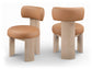 Atelier - Vegan Leather Upholstered Dining Chair (Set of 2) - Painted Natural Frame