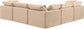 Indulge - Velvet 5 Piece Modular Corner Sectional