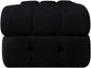Orin - Velvet Performance Fabric Upholstered 2 Piece Modular Sofa (2 Corner Chairs)
