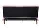 Yolandi - Adjustable Sofa - Pink Velvet & Dark Walnut