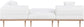 Laguna - 3 Piece Upholstered Outdoor Patio Modular Sofa With Backless Seat And 1 Arm