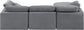 Indulge - Velvet 4 Piece Modular Sectional With Chaise