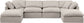 Indulge - Linen 6 Piece Modular Double Chaise Sectional