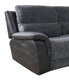 U17 - 6 Piece Power Reclining Sectional With Power Headrest - Dark Gray