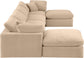 Comfy - 6 Piece Velvet Modular Double Chaise Sectional