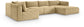 Shaggy - 5 Piece Modular U-Shaped Sectional