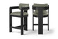 Sacha - Vegan Leather Upholstered Counter Stool With Black Base