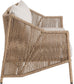 Coastline - Olefin Water Resistant Fabric And Wicker Outdoor Patio Loveseat - Beige