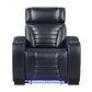Ephron - Power Motion Recliner With Power Headrest & LED - Black