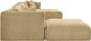 Shaggy - 6 Piece Modular Sectional With Chaise And Ottoman