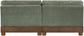Turin - Chenille Fabric Upholstered Modular Sectional - Green