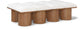 Pavilion - 8 Piece Modular Bench With Brown Base