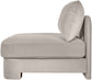 Hammond - Velvet Performance Fabric Upholstered Armless Chair