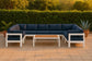 Nizuc - Outdoor Patio 9 Piece Modular Sectional With White Frame