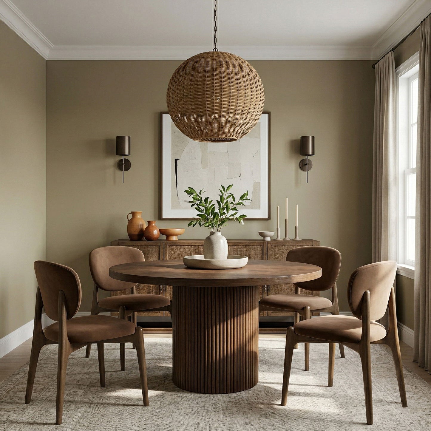 Velora - Upholstered Dining Chair (Set of 2) - Brown Base