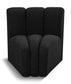 Arc - Boucle Fabric Curved Corner Chair