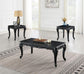 T208 - Coffee Table & 2 End Tables - Black