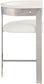 Romeo - Faux Leather Counter Stool With Silver Base (Set of 2)