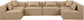 Cube - 6 Piece Modular Armless Sectional - Tan