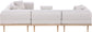 Laguna - 4 Piece 106.5" Upholstered Outdoor Patio Modular Sectional