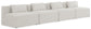 Cube - Linen Modular 4 Seat Armless Sofa