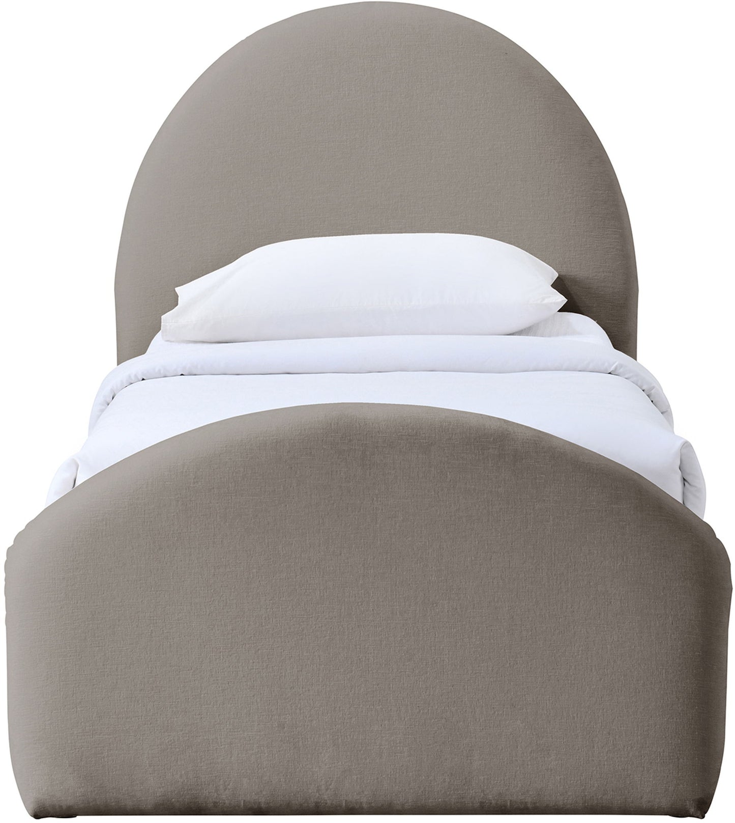 Andaz - Chenille Fabric Upholstered Trundle Bed