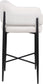 Dame - Fabric Upholstered Counter Stool (Set of 2)