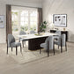 Clayten - Dining Table With Natural Marble Top