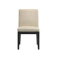 Froja - Side Chair (Set of 2) - Beige Fabric & Black