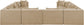 Stellar - 8 Piece Chenille Fabric Upholstered Modular Sectional