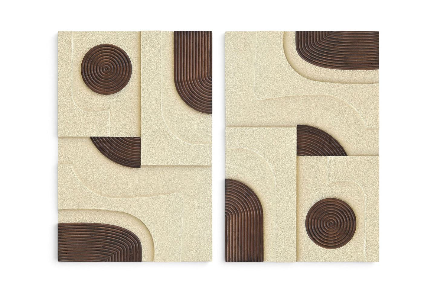 Element - Mango Wood 2 Piece Wall Art