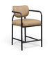 Serava - Faux Leather Upholstered Bar Stool - Tan