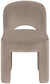 Celine - Velvet Performance Fabric Upholstered Dining Chair (Set of 2) - Taupe