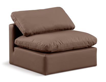 Indulge - Faux Leather Armless Chair