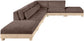 Turin - Chenille Fabric Upholstered Modular Sectional - Brown