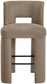 Zuno - Velvet Performance Fabric Upholstered Bar Stool (Set of 2)
