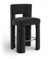 Zuno - Velvet Performance Fabric Upholstered Bar Stool (Set of 2)