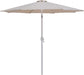 Fiji - Aluminum Patio Umbrella With Square Black And White Base