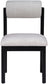 Roundhill - Fabric Dining Chair (Set of 2) - Black Frame