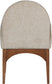 Waldorf - Chenille Dining Arm Chair With Brown Legs
