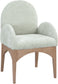 Waldorf - Chenille Dining Arm Chair With Natural Legs