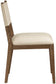 Avon - Linen Textured Performance Fabric Upholstered Dining Side Chair (Set of 2)