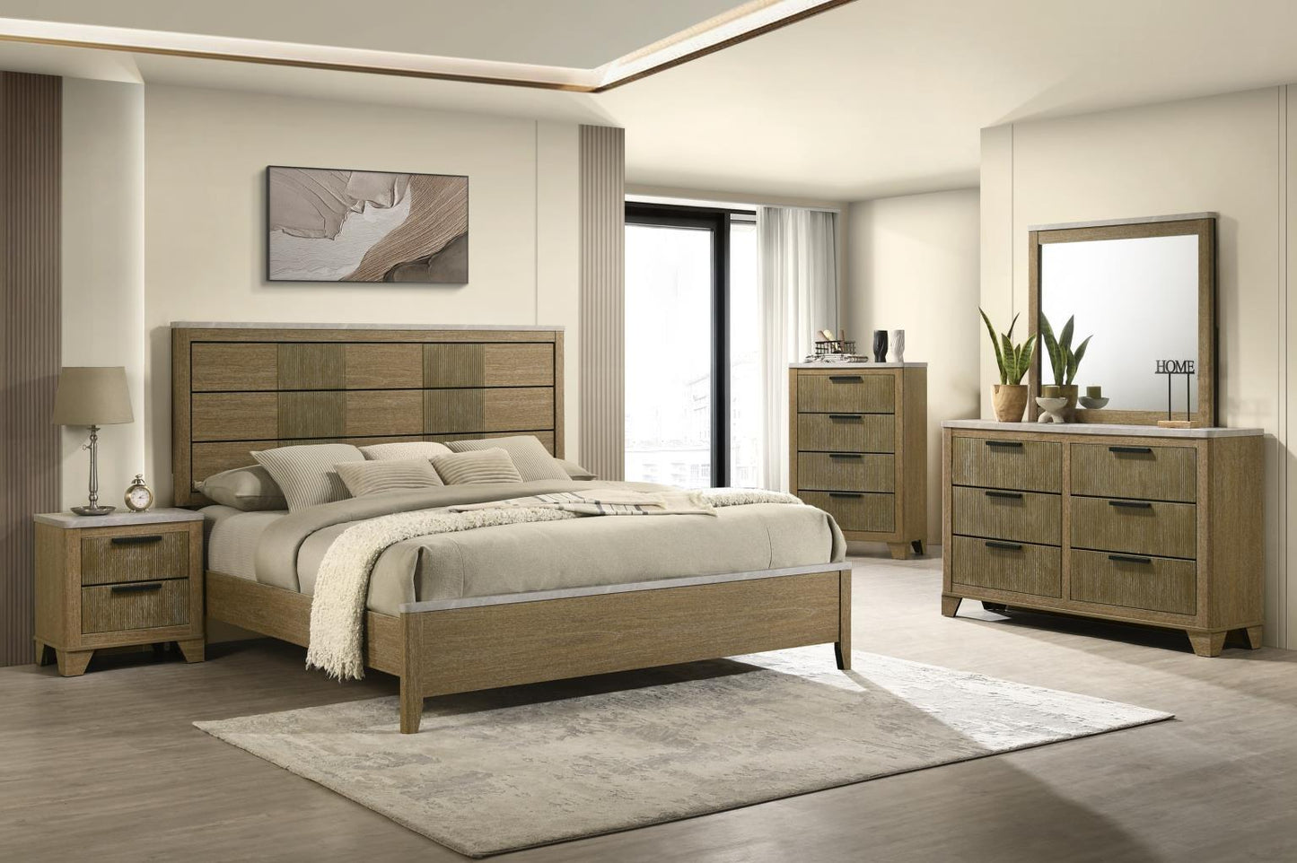 B406 - Nightstand - Aspen Oak