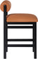 Roundhill - Faux Leather Counter Stool - Black Frame