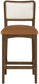 Atrium - Counter Stool With Brushed Brown Base (Set of 2)