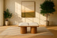 Pavilion - 2 Piece Modular Bench With Brown Base